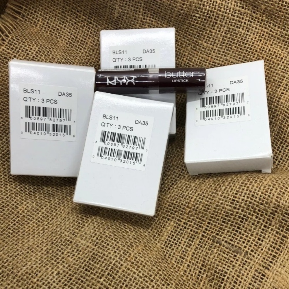 NYX Butter Lipstick Licorice SEALED BLS11 (3 Pack)